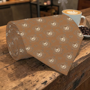 Cravate Tie personnalisé Café Latte