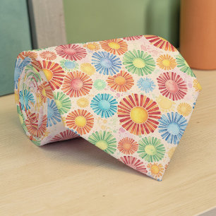 Cravate Tie personnalisé coloré psychédélique