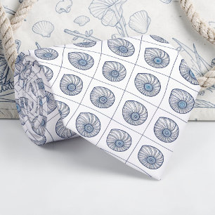 Cravate Tie personnalisé coquillages marins