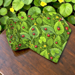Cravate Tie personnalisé motif coccinelles