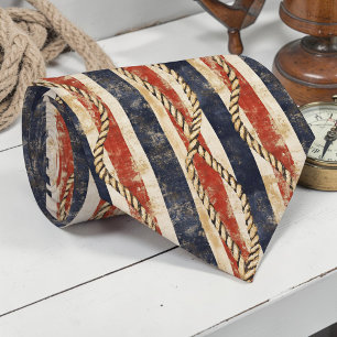 Cravate Tie personnalisé nautique vintage