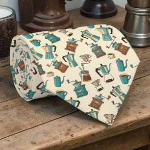 Cravate Tie personnalisé pour les amateurs de café au lait