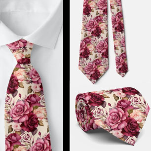 Cravate Tie pour homme Nœud papillon floral pour mariage