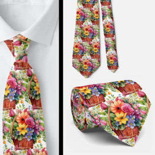 Cravate Tie pour homme   Nœud papillon floral pour mariage