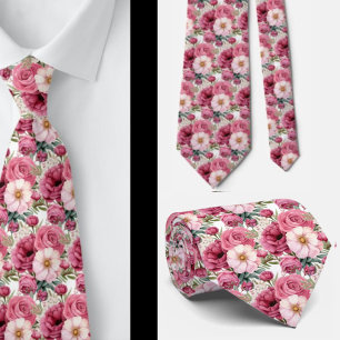 Cravate Tie pour homme Nœud papillon floral pour mariage