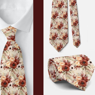 Cravate Tie pour homme Nœud papillon floral pour mariage