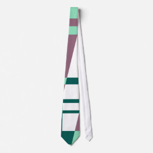 Cravate Tie rayée rétro colorée