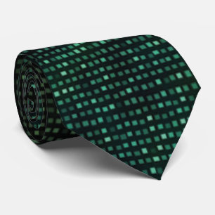 Cravate Tied de cou vert cyber Glitz