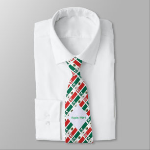 Cravate Tied Homme Drapeau Mexique Personnalisé