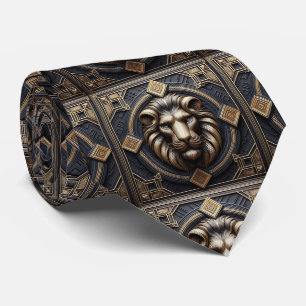 Cravate Tied Lion Rugissant Mode Masculine pour Hommes