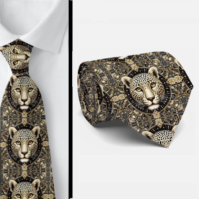 Cravate Tiedaudace Léopard Gras | Mode Masculine pour Homm (Créateur téléchargé)