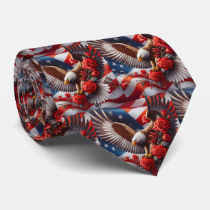 Cravate Tiedrayon de drapeau américain patriotique