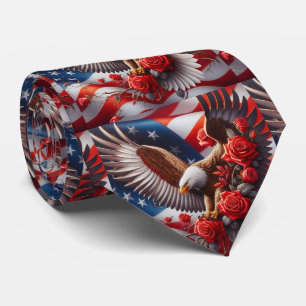 Cravate Tiedrayon de drapeau américain patriotique