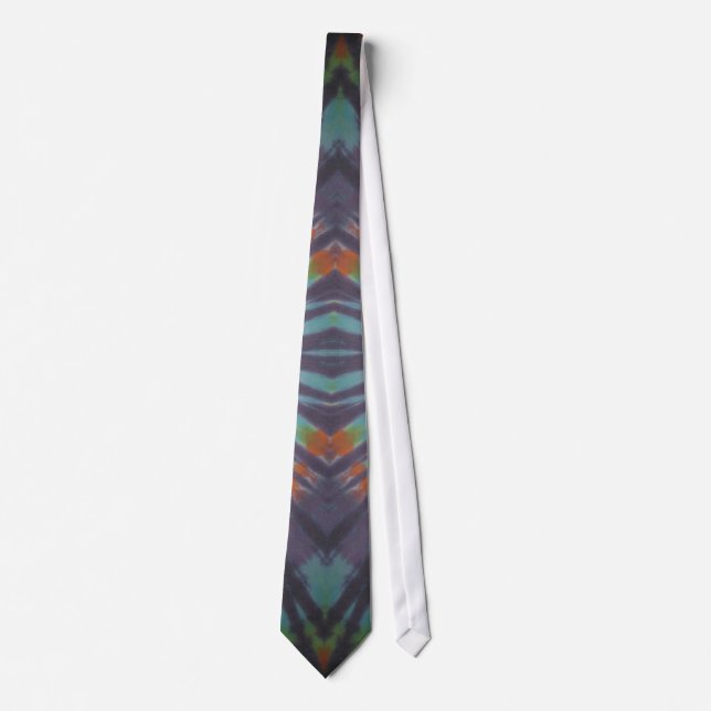Cravate tiedye-noir tourbillons2 (Devant)