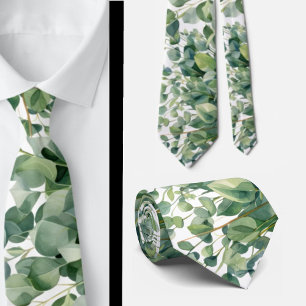 Cravate Ties de cou formels en eucalyptus   Simples et cla