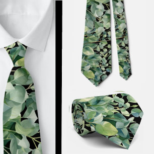 Cravate Ties formelles à col eucalyptus Simples et class