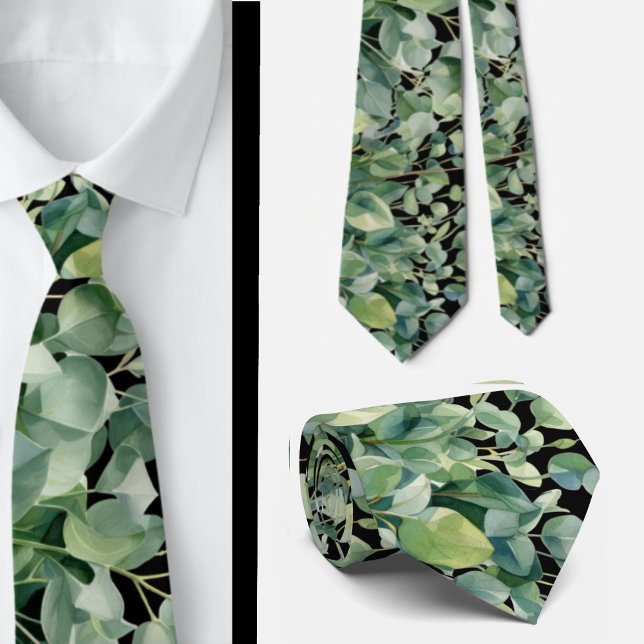 Cravate Ties formelles à col eucalyptus | Simples et class (Créateur téléchargé)