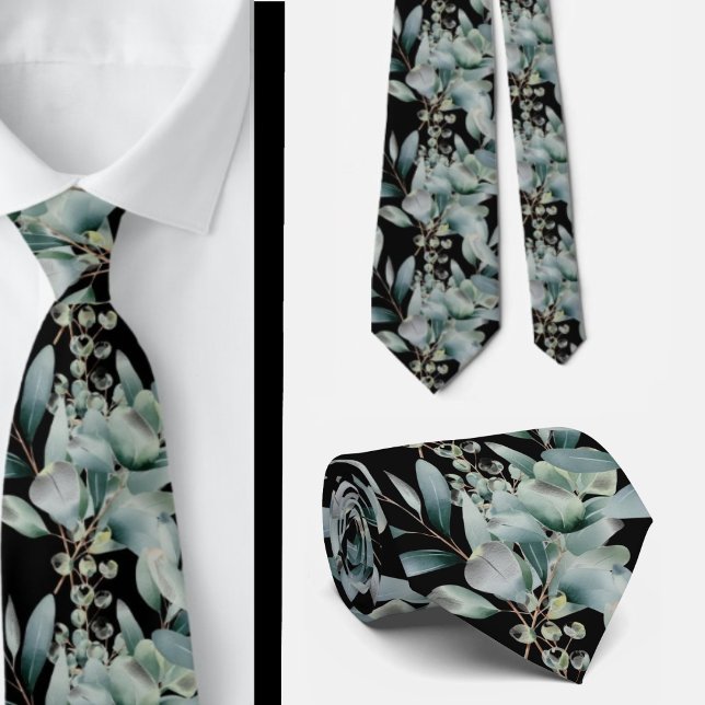 Cravate Ties formelles à col eucalyptus | Simples et class (Créateur téléchargé)