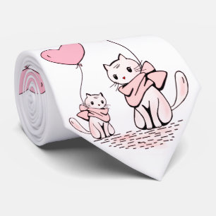Cravate Ties pour hommes de créateur catégorie cœurs roses