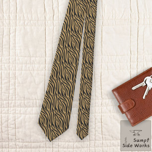 Cravate Tigre à Light Brown