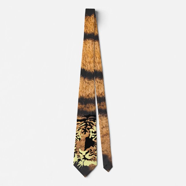 Cravate Tigre tigre (fourrure) (Devant)