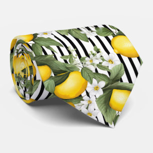 Cravate Tissu à motif citron pour homme