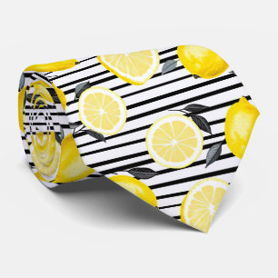 Cravate Tissu à motif citron pour homme
