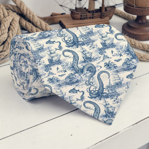 Cravate Tissu Toile Marin Col Personnalisé