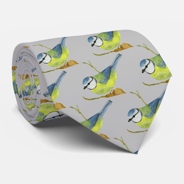 Cravate Tit bleu (Roulé)