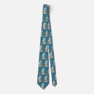 Cravate Torse de Vénus de Van Gogh Bleu Art Impressionnist