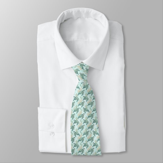 Cravate Tortue de Mer (Attaché)
