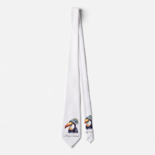 Cravate Toucan Winter Vibes, personnalisation