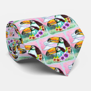 Cravate Toucans Tropicaux