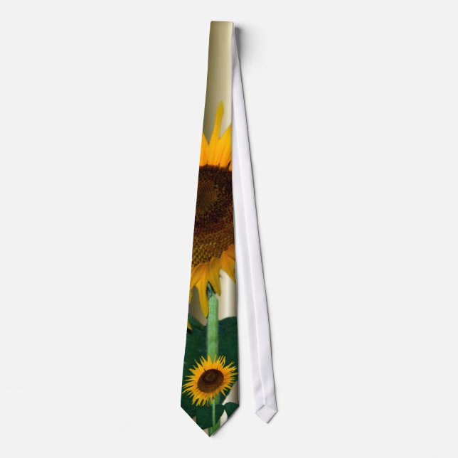 Cravate Tournesol En Pleine Floraison (Devant)