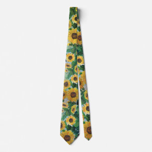 Cravate tournesols d'enfance