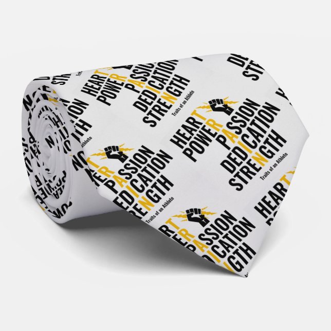Cravate Traits d'un athlète (Roulé)