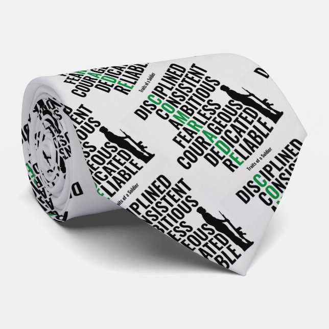 Cravate Traits d'un soldat (Roulé)