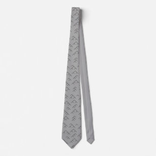 Cravate Tree diagram tie - grey and black