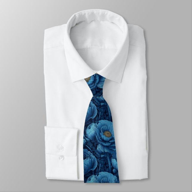 Cravate Trendy Christmas Gift For Dad Ranunculus (Attaché)