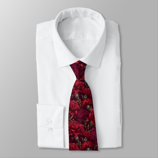Cravate Trendy Groomsman Gift Carnation (Attaché)