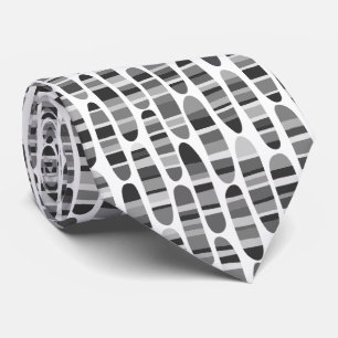 Cravate Trucs de stripey 120123 - Noir et blanc