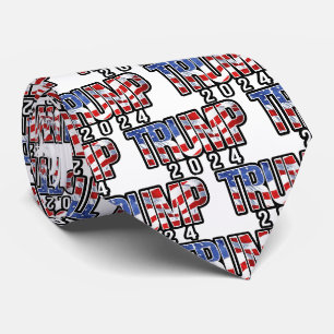 Cravate Trump 2020 - Drapeau d'embrasement