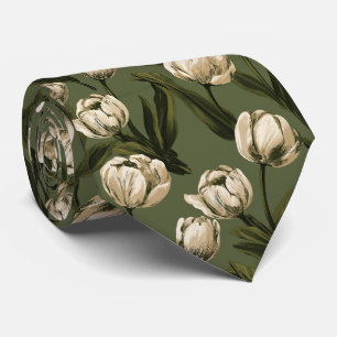 Cravate Tulip Print Meilleur Homme d'Affaires