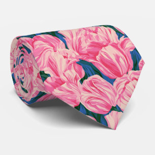 Cravate Tulipe Floral Anniversaire Diplômé