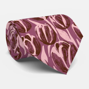 Cravate Tulipe Floral Hommes Réception Mariage