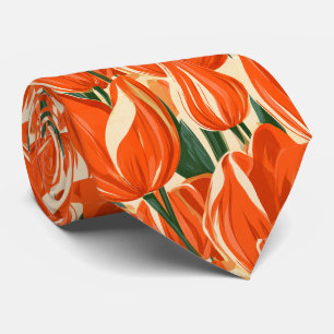 Cravate Tulipe Floral Oncle Mariage d'été