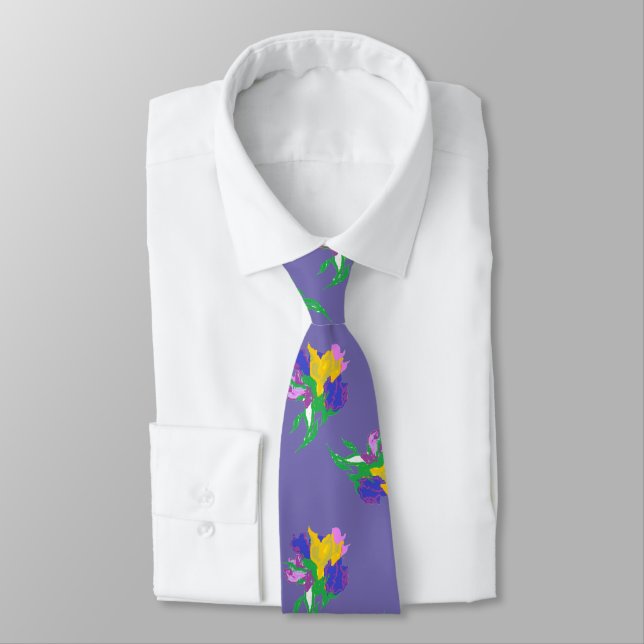 Cravate : Tulipes (Attaché)