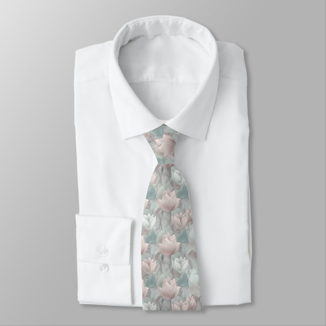Cravate Tulipes 3d (Attaché)