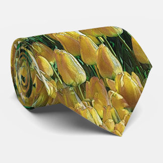 Cravate Tulipes Jaunes Sunshine