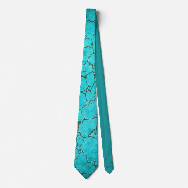 Cravate turquoise (Devant)